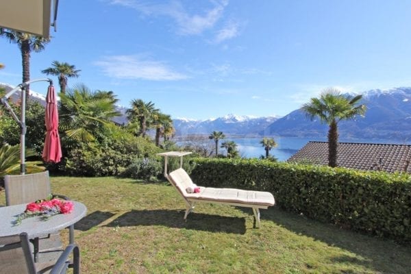 HolAp - Ferienwohnungen, Ferienhäuser im Tessin, > Ascona, Locarno, Minusio, Orselina, Brione S.Minusio, Valle Maggia,  > Valle Verzasca, Gambarogno - H6605-460_giardino-vista